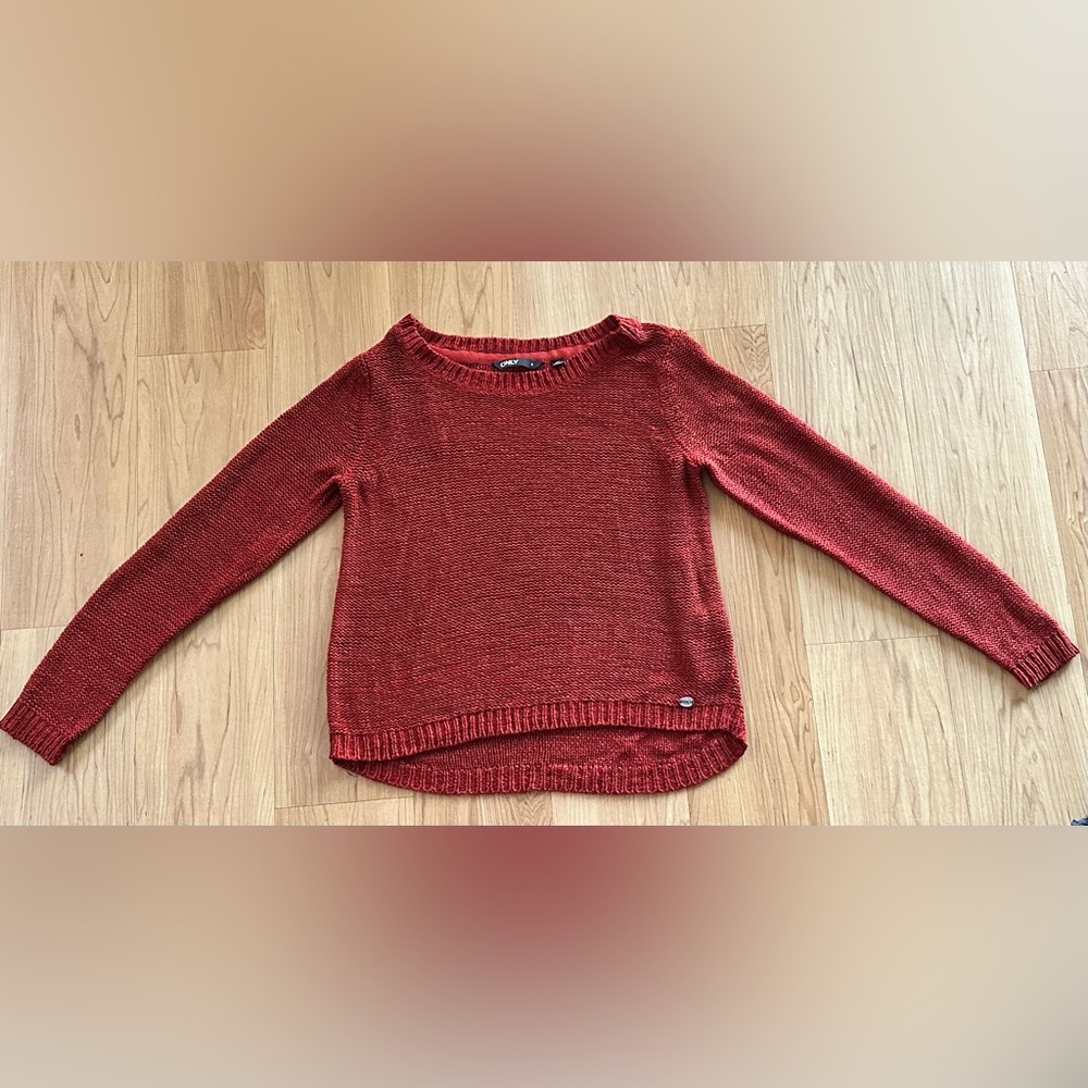 |ONLY BRAND| RED KNIT SWEATER SIZE S